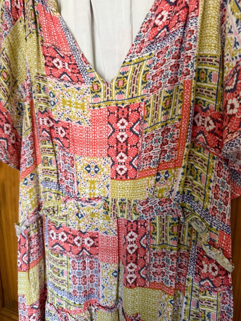 Anthropologie Printed Boho tiered mini dress - Picture 2 of 9